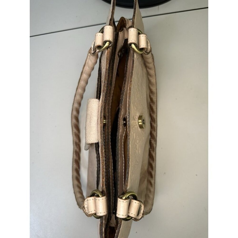 Patricia Nash Rienzo Satchel Tooled Leather Purse - Light Pink Pre-owned - Picture 11 of 12